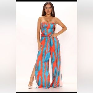 NWT Fashion Nova “brunch and bougie” jumpsuit.  Size XL